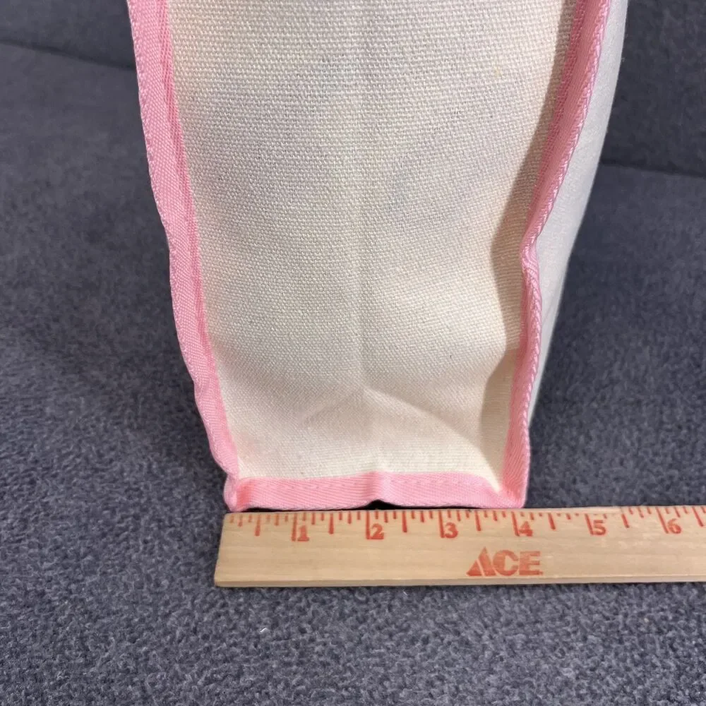 Hello Kitty Canvas Style Pink Tote Bag‎ Sanrio Miniso Kawaii Reusable Canvas